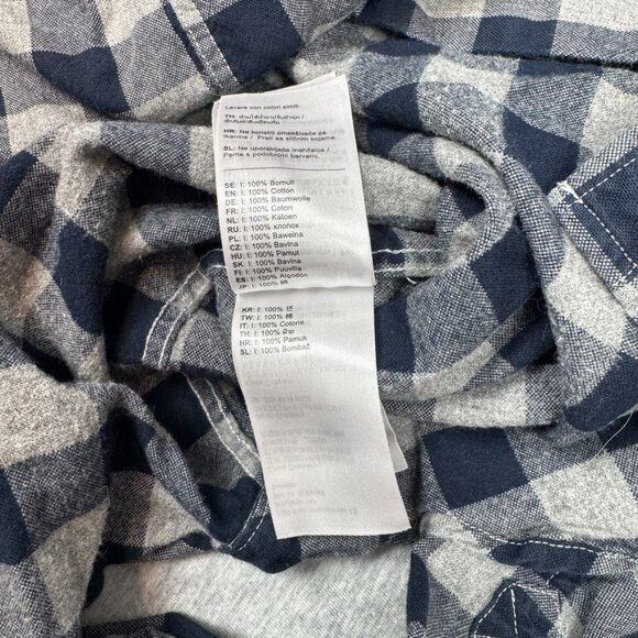 Fjallraven Shirt Adult Medium Regular Fit Ovik Flannel Check Button Down - Picture 9 of 10